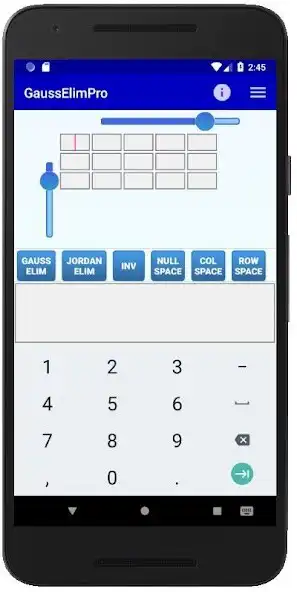 Play Gauss Jordan Elimination Pro  and enjoy Gauss Jordan Elimination Pro with UptoPlay