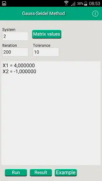 Play APK Gauss Seidel  and enjoy Gauss Seidel with UptoPlay com.ncdd.GaussSeidel