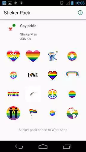 Play Gay pride stickers - icons for WhatsApp  and enjoy Gay pride stickers - icons for WhatsApp with UptoPlay