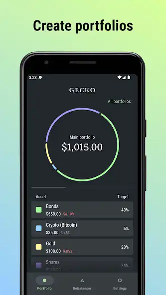 Play Gecko: Portfolio Rebalancing  and enjoy Gecko: Portfolio Rebalancing with UptoPlay