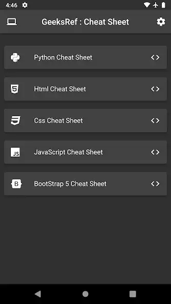 Play GeeksRef : Cheat Sheet  and enjoy GeeksRef : Cheat Sheet with UptoPlay