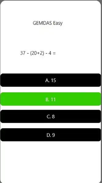 Play GEMDAS Quiz by Cerina as an online game GEMDAS Quiz by Cerina with UptoPlay