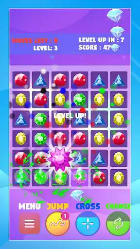 Play Gem Jam Color Sweeper  Game as an online game Gem Jam Color Sweeper  Game with UptoPlay