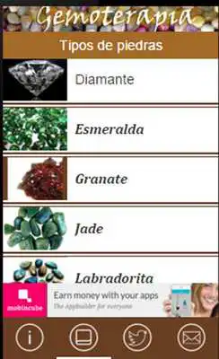 Play Gemoterapia; Tipos de piedras