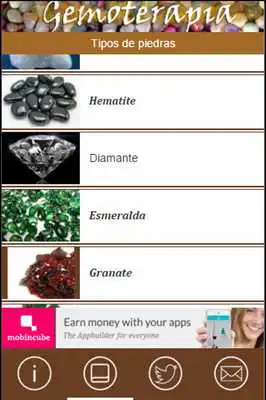 Play Gemoterapia; Tipos de piedras