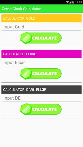 Play Gems Clash Calculator
