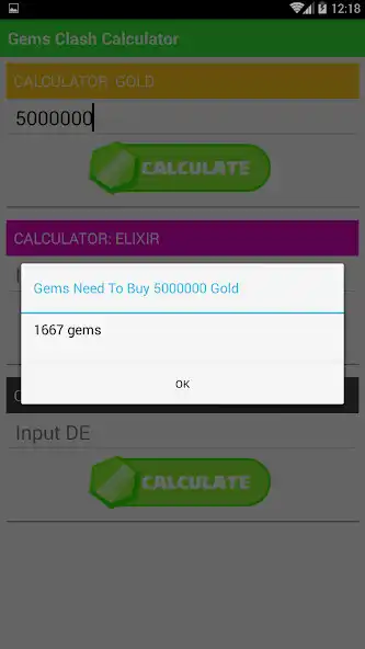 Play Gems Clash Calculator