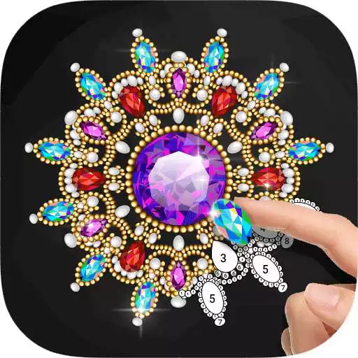 Free play online Gems Hero - Number Coloring Gemstones  APK