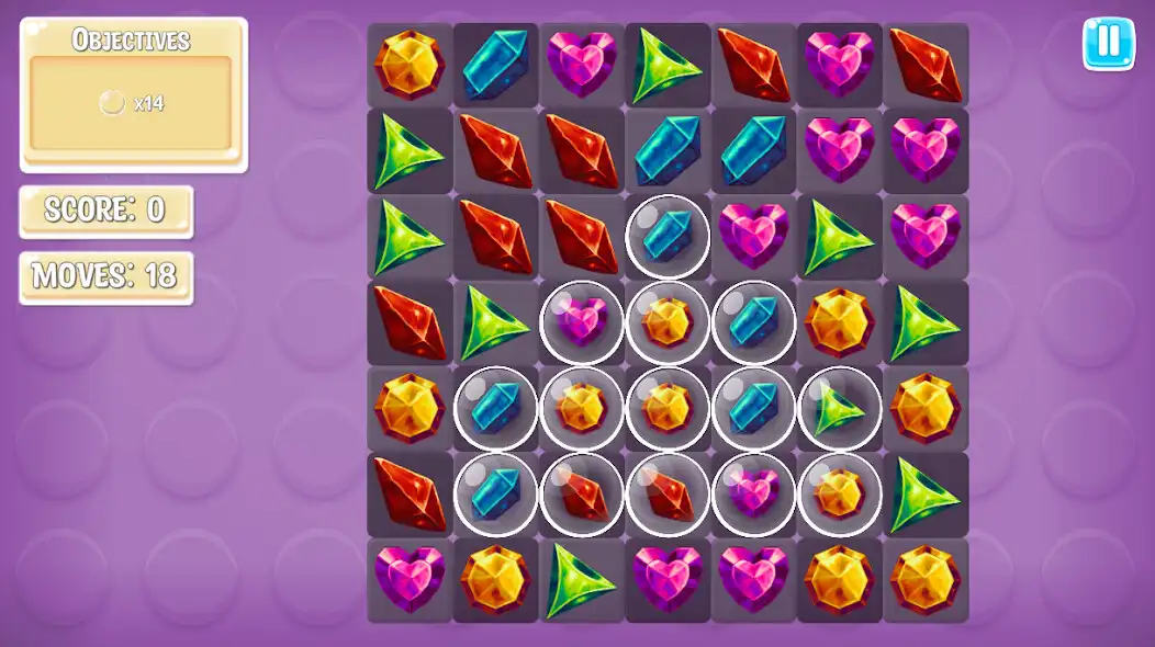 Play Gems Match Madness as an online game Gems Match Madness with UptoPlay
