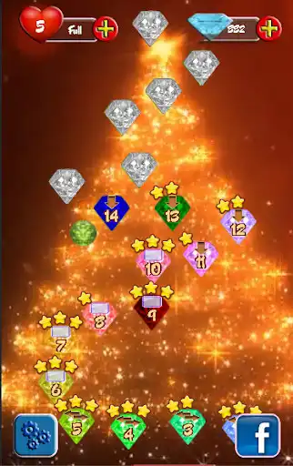 Play Gems Puzzle as an online game Gems Puzzle with UptoPlay