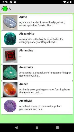 Play Gemstones catalog from A to Z as an online game Gemstones catalog from A to Z with UptoPlay