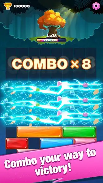 Play Gemstone Tetra as an online game Gemstone Tetra with UptoPlay