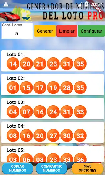 Play Generador Numeros del Loto PRO  and enjoy Generador Numeros del Loto PRO with UptoPlay