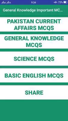 Play General Knowledge Important MCQs
