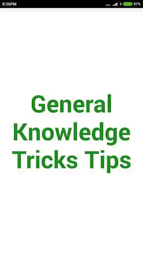Play General Knowledge Tricks Tips  and enjoy General Knowledge Tricks Tips with UptoPlay
