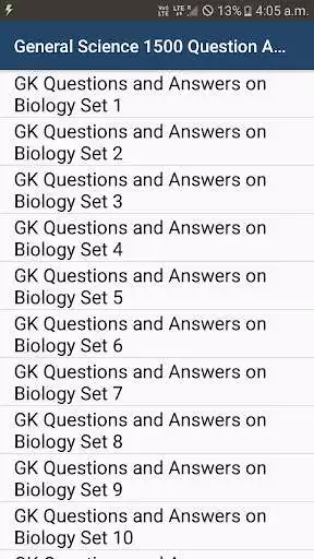 Play General Science GK - 1500 Question Answers