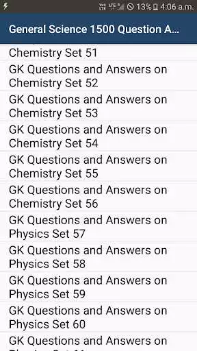 Play General Science GK - 1500 Question Answers