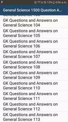 Play General Science GK - 1500 Question Answers
