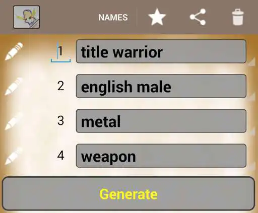 Play Generate Fantasy Names