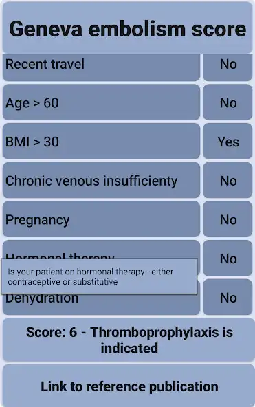 Play Geneva Embolism Score  and enjoy Geneva Embolism Score with UptoPlay