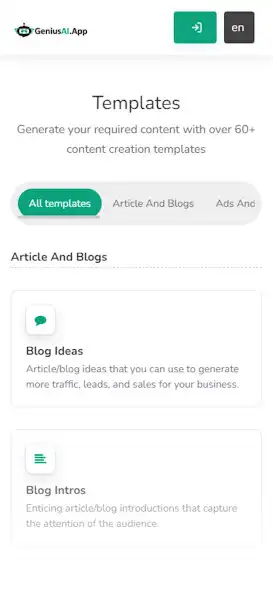 Play GeniusAI as an online game GeniusAI with UptoPlay