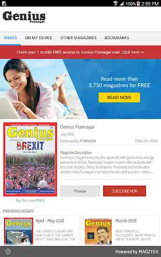 Play APK Genius Punnagai  and enjoy Genius Punnagai with UptoPlay com.magzter.geniuspunnagai