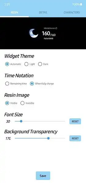 Play Genshin Resin Widget as an online game Genshin Resin Widget with UptoPlay
