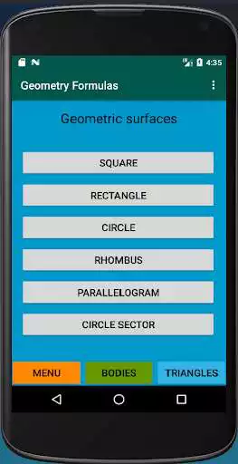Play Geometry Formulas as an online game Geometry Formulas with UptoPlay