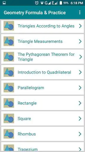 Play Geometry Formula with Practice  and enjoy Geometry Formula with Practice with UptoPlay