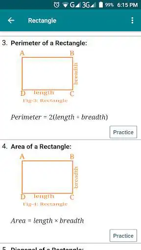 Play Geometry Formula with Practice as an online game Geometry Formula with Practice with UptoPlay