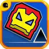 Free play online Geometry Iron Jump Rush APK