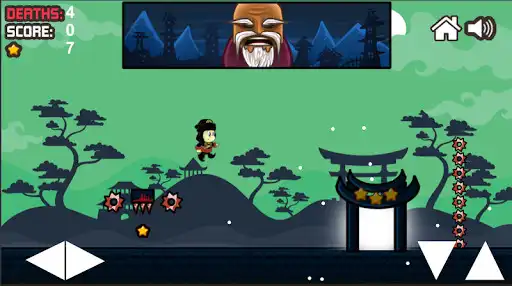 Play George Ninja Training- Ninja jumping Game as an online game George Ninja Training- Ninja jumping Game with UptoPlay