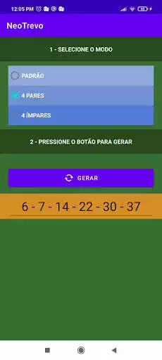 Play Gerador de Jogos Mega Sena - Trevo4 as an online game Gerador de Jogos Mega Sena - Trevo4 with UptoPlay