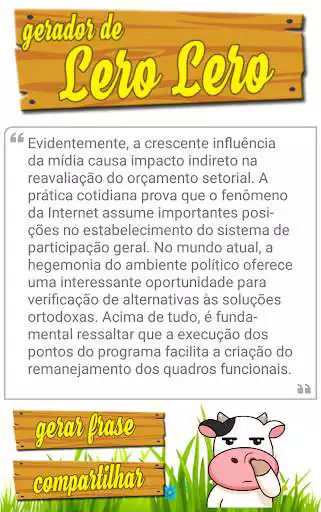 Play APK Gerador de Lero Lero  and enjoy Gerador de Lero Lero with UptoPlay 