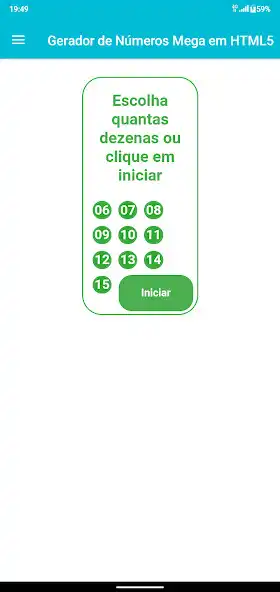 Play Gerador de Números MegaSena as an online game Gerador de Números MegaSena with UptoPlay