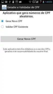Play Gerador e Validador de CPF