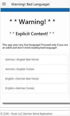 Play German Bad Words