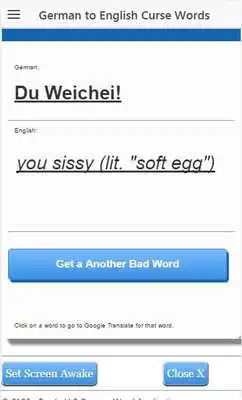 Play German Bad Words