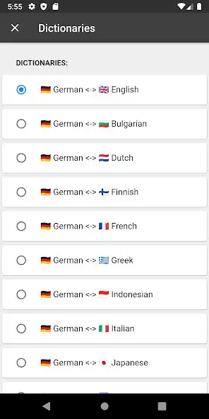 Play German Dictionary - offline and multilingual as an online game German Dictionary - offline and multilingual with UptoPlay