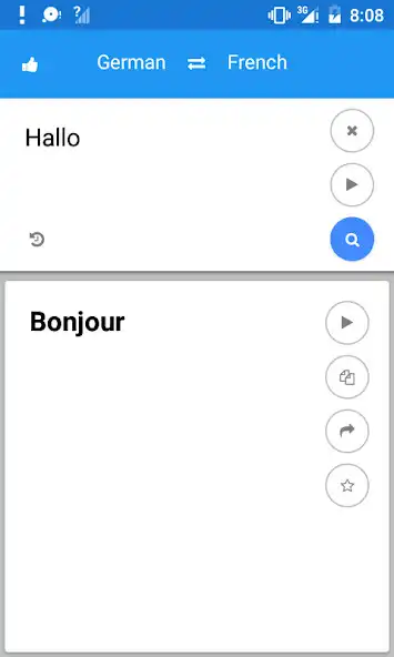 Play German French Translate
