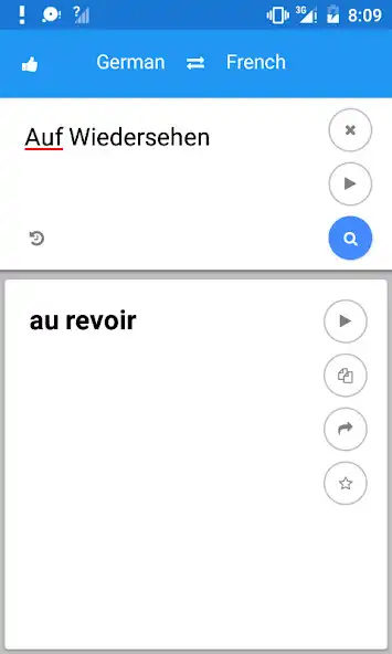 Play German French Translate