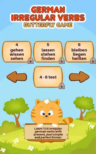 Play German Irregular Verbs Learning Game as an online game German Irregular Verbs Learning Game with UptoPlay