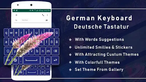 Play German Language Keyboard  and enjoy German Language Keyboard with UptoPlay