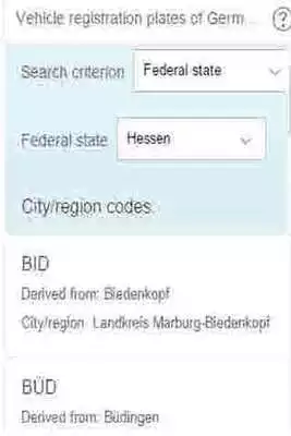 Play German Licence Plate Codes