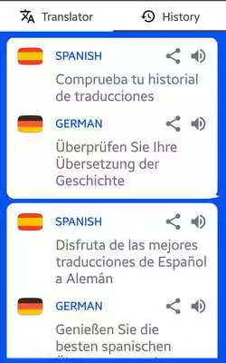 Play German - Spanish Translator ( Text to Speech )