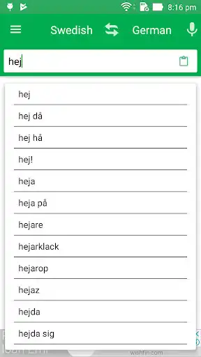Play German-Swedish Dictionary as an online game German-Swedish Dictionary with UptoPlay