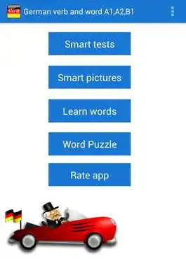Play German verb and word A1,A2,B1