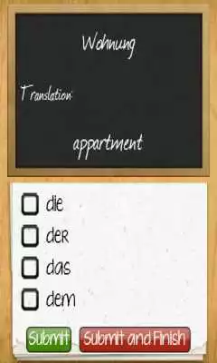 Play German words app