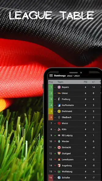 Play Germany league table  and enjoy Germany league table with UptoPlay