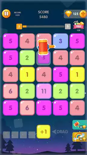 Play Get Block 50 - Puzzle Math as an online game Get Block 50 - Puzzle Math with UptoPlay